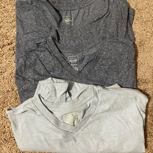 Mossimo v neck t shirts- 3 of them! Used but gently used. Size xl